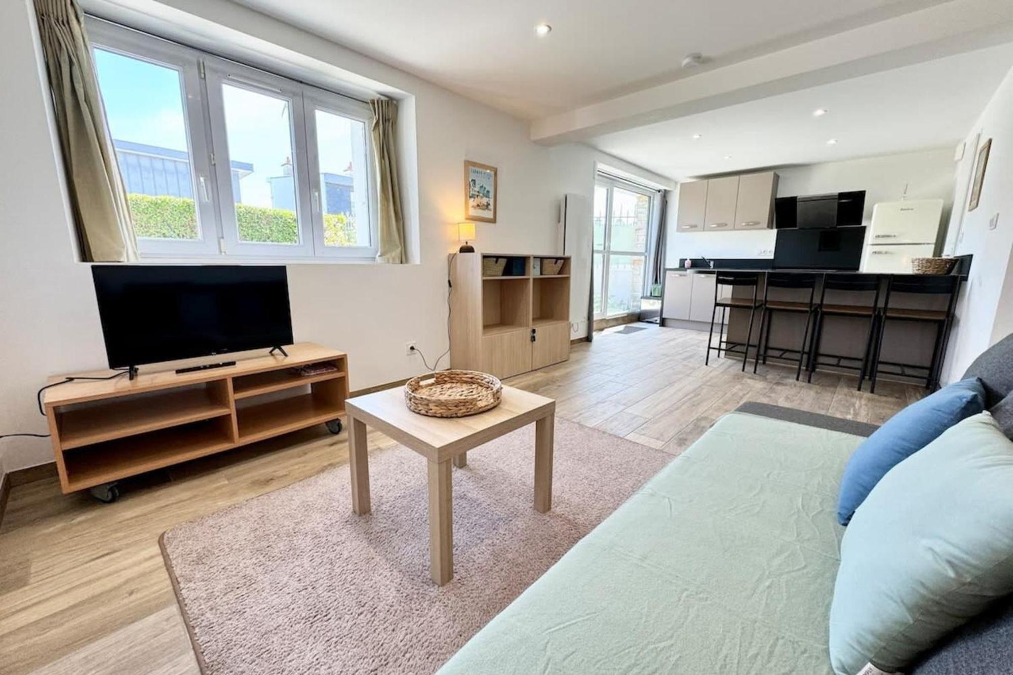 Joli Appartement Neuf Jardin 500 M Des Plages Larmor-Plage Extérieur photo