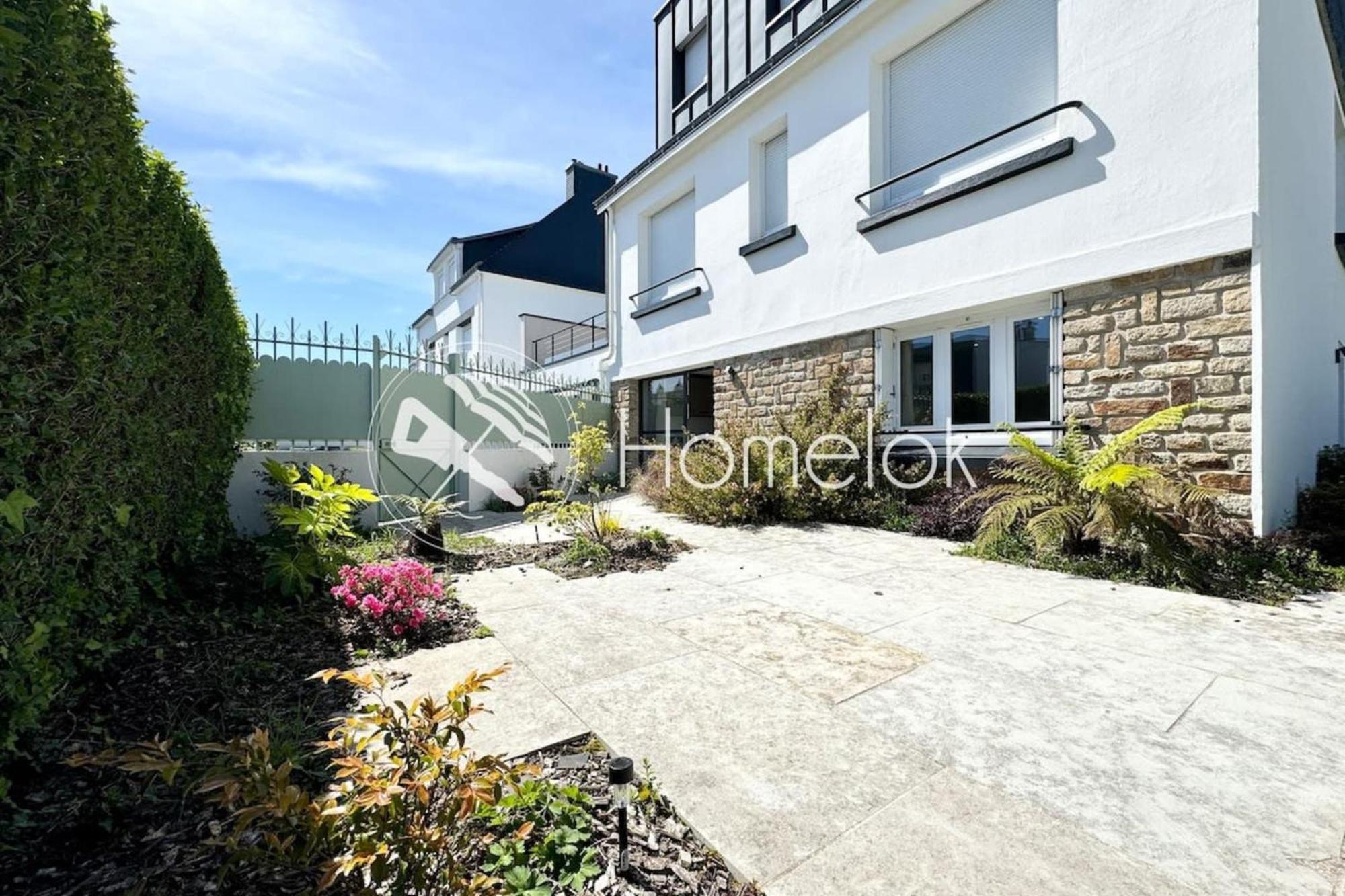 Joli Appartement Neuf Jardin 500 M Des Plages Larmor-Plage Extérieur photo