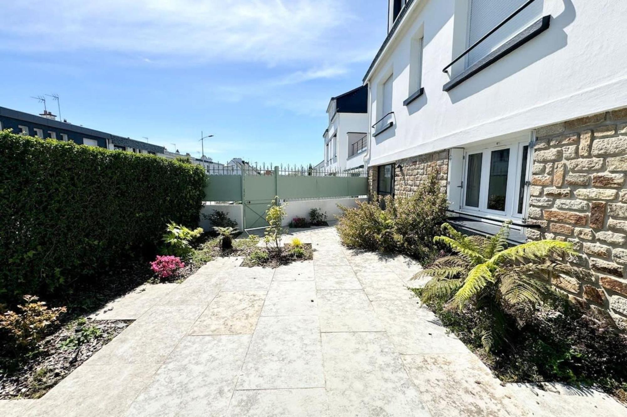 Joli Appartement Neuf Jardin 500 M Des Plages Larmor-Plage Extérieur photo